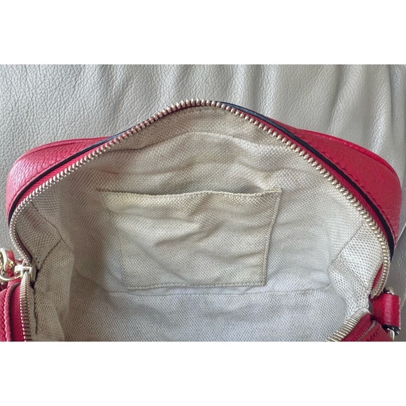 Certified Authentic Gucci Soho Disco Red Leather Tassel Crossbody Camera Bag COA - Picture 7 of 15
